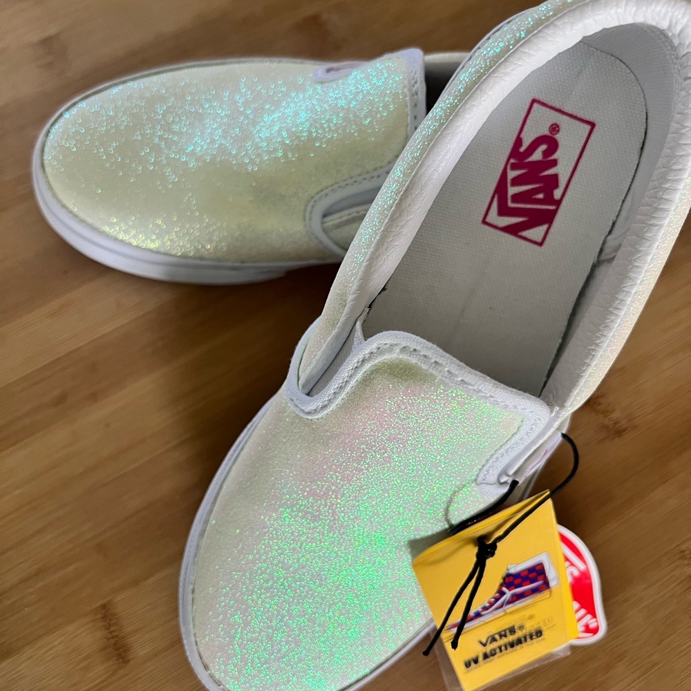 Kids Glitter Vans- Brand New Size 3